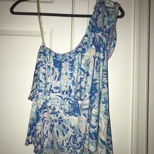 Lily Pulitzer One Shoulder Top